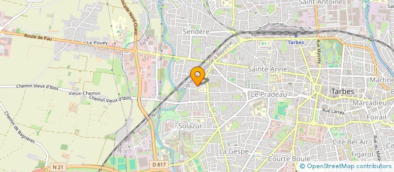 localisation de l'entreprise ASSOCIATION LE JARDIN DES LIVRES à TARBES