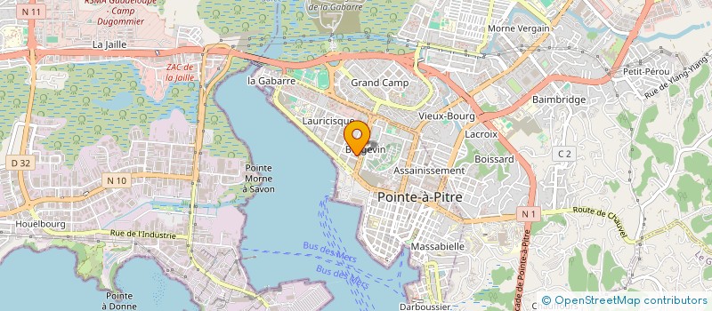 localisation de l'entreprise ASSOCIATION LE JES à POINTE-A-PITRE