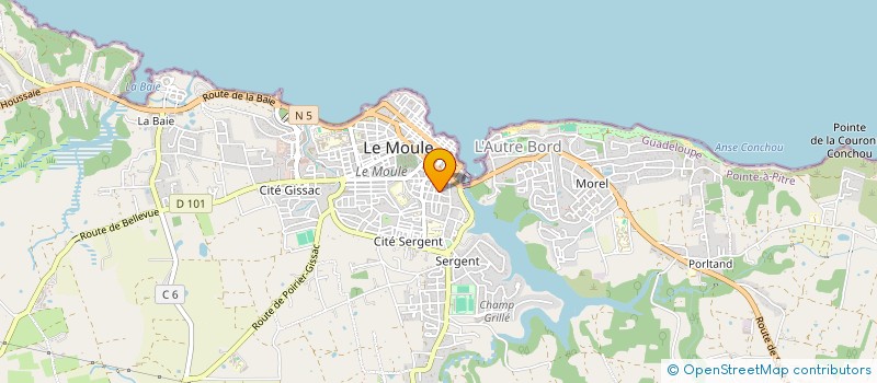 localisation de l'entreprise ASSOCIATION LE KRI à LE MOULE