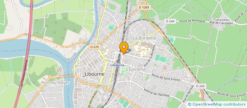 localisation de l'entreprise ASSOCIATION LE LIEN à LIBOURNE
