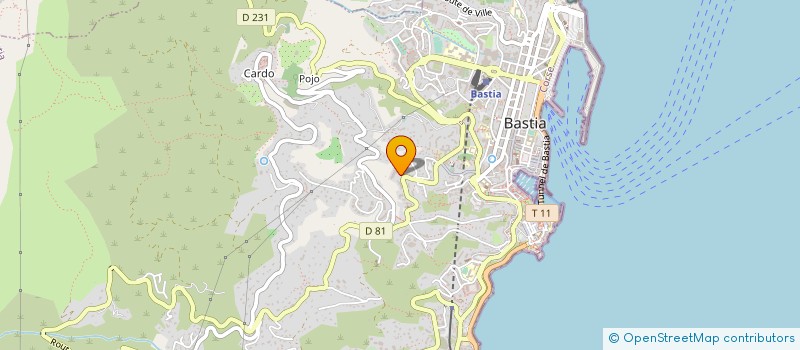 localisation de l'entreprise ASSOCIATION LE LIEN à BASTIA