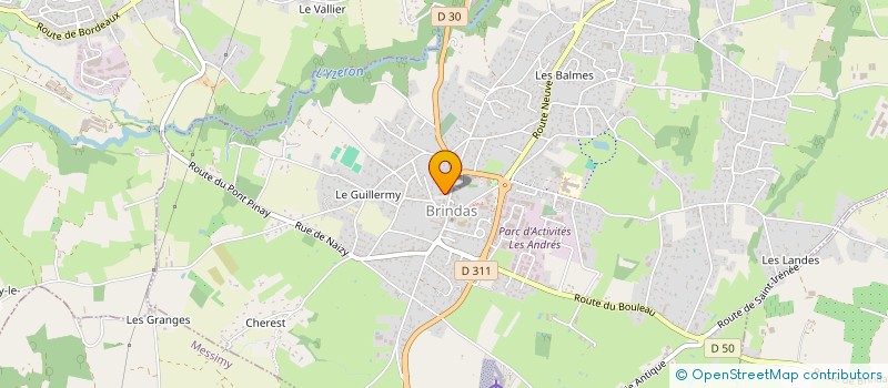 localisation de l'entreprise ASSOCIATION LE LOTUS à BRINDAS