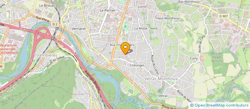 localisation de l'entreprise ASSOCIATION LE LOTUS BLEU  VETRAZ-MONTHOUX