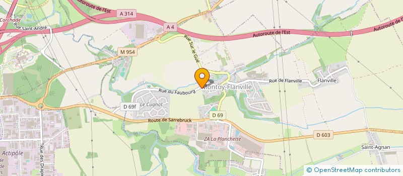 localisation de l'entreprise ASSOCIATION LE MAI JOLY  OGY-MONTOY-FLANVILLE