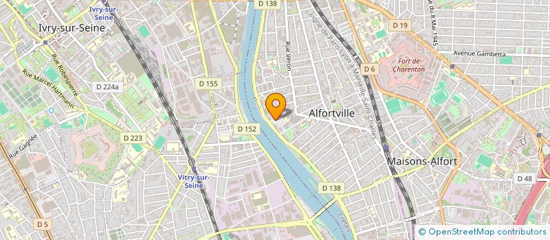 localisation de l'entreprise ASSOCIATION LE MAILLON à ALFORTVILLE