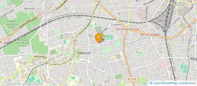 localisation de l'entreprise ASSOCIATION LE MANOIR à TALENCE