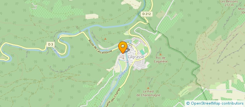 localisation de l'entreprise ASSOCIATION LE MARQUE PAGE à LAGRASSE