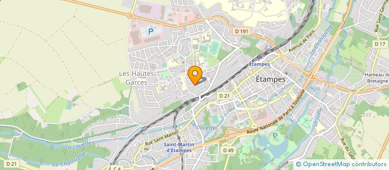 localisation de l'entreprise ASSOCIATION LE MARRONNIER à ETAMPES