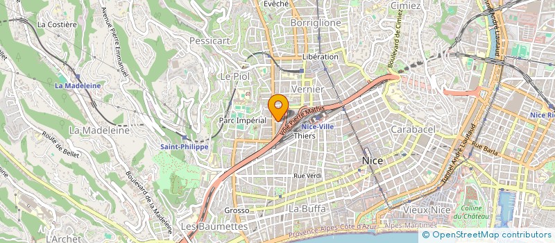 localisation de l'entreprise ASSOCIATION LE MIMETIQUE à NICE
