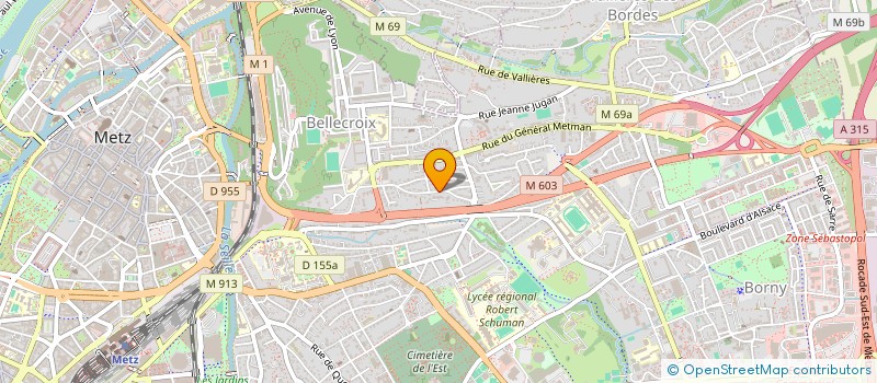 localisation de l'entreprise ASSOCIATION LE NID  METZ