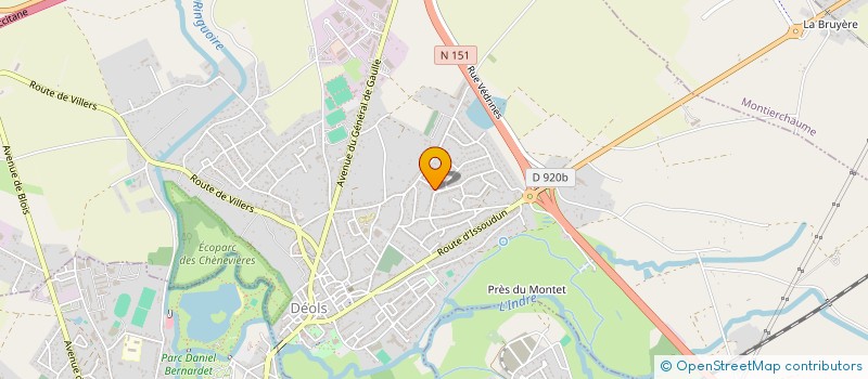 localisation de l'entreprise ASSOCIATION LE NOEIL DU WEB à DEOLS