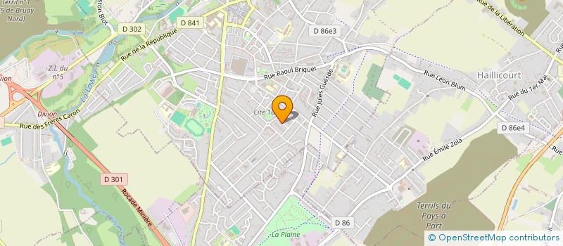 localisation de l'entreprise ASSOCIATION LE NOUVEAU MONDE DE BRUAY LA BUISSIERE  BRUAY-LA-BUISSIERE