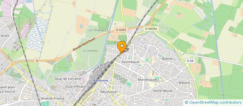 localisation de l'entreprise ASSOCIATION LE OAI  NARBONNE