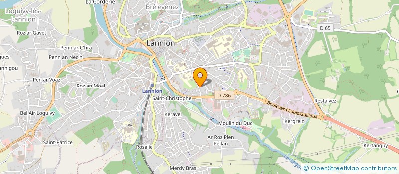 localisation de l'entreprise ASSOCIATION LE P'TIT CIRK  LANNION