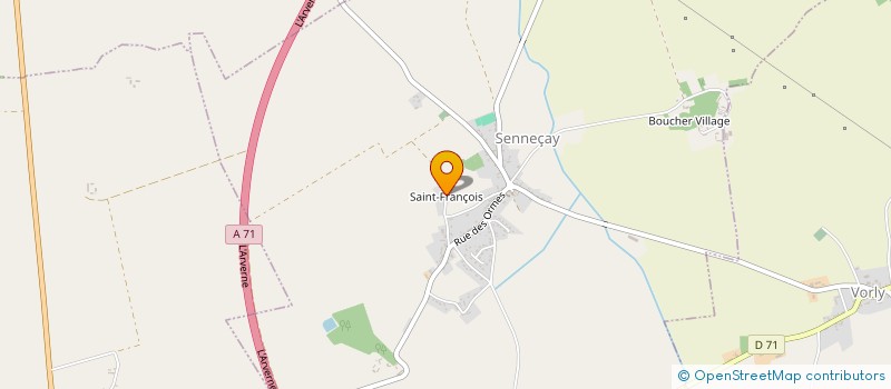 localisation de l'entreprise ASSOCIATION LE PARTAGE  SENNECAY