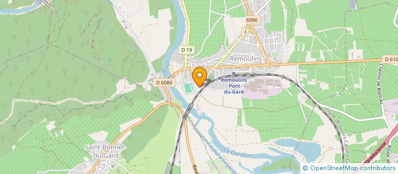 localisation de l'entreprise ASSOCIATION LE PETIT GRENIER  REMOULINS