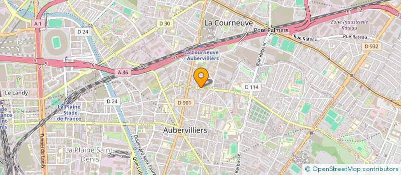 localisation de l'entreprise ASSOCIATION LE PLUM'ART à LA COURNEUVE