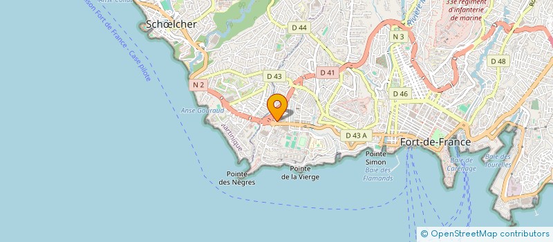 localisation de l'entreprise ASSOCIATION LE POINT SANTE  FORT-DE-FRANCE