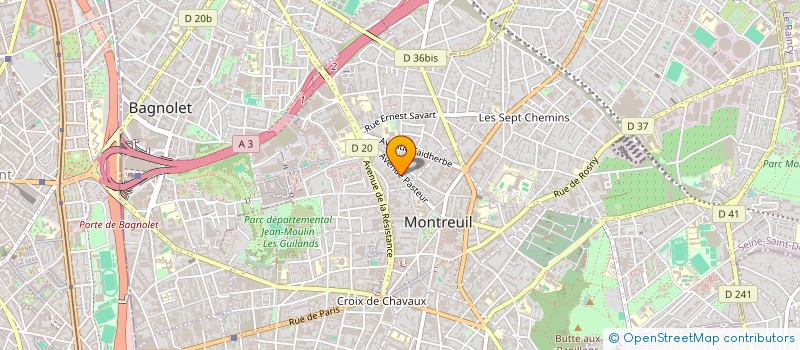 localisation de l'entreprise ASSOCIATION LE POIVRON à MONTREUIL