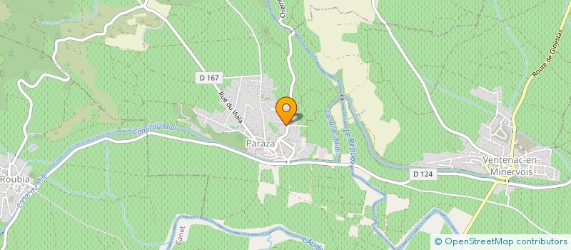 localisation de l'entreprise ASSOCIATION 'LE PONT'  PARAZA