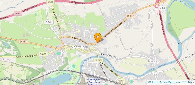 localisation de l'entreprise ASSOCIATION LE PONT DES ARTS  MONTREJEAU