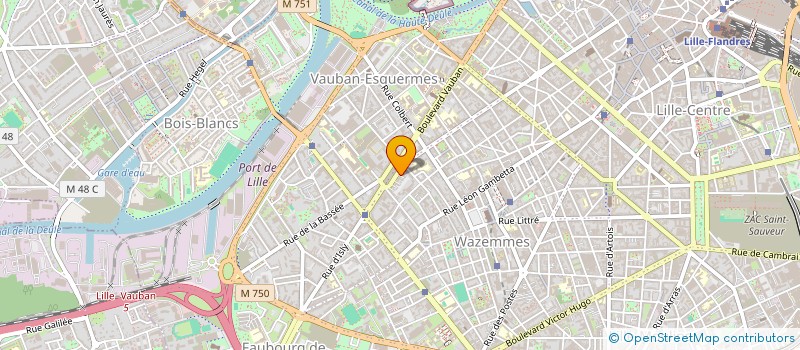 localisation de l'entreprise ASSOCIATION LE QUINZE  LILLE