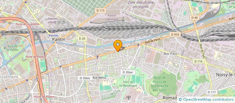 localisation de l'entreprise ASSOCIATION LE REFUGE à PANTIN