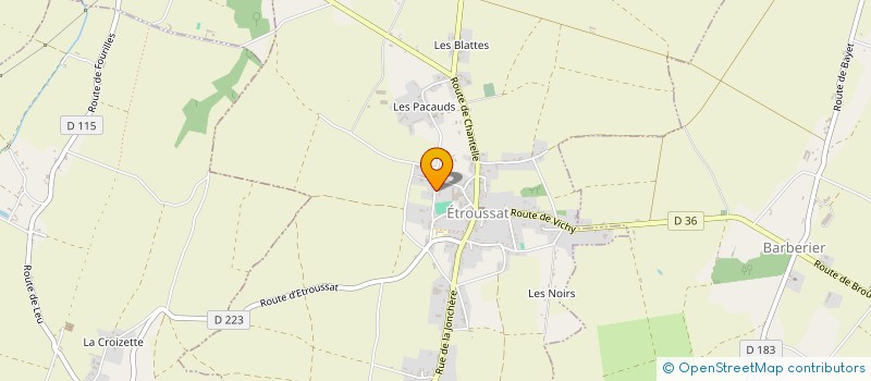 localisation de l'entreprise ASSOCIATION LE REFUGE CAMARGUAIS (LRC)  ETROUSSAT