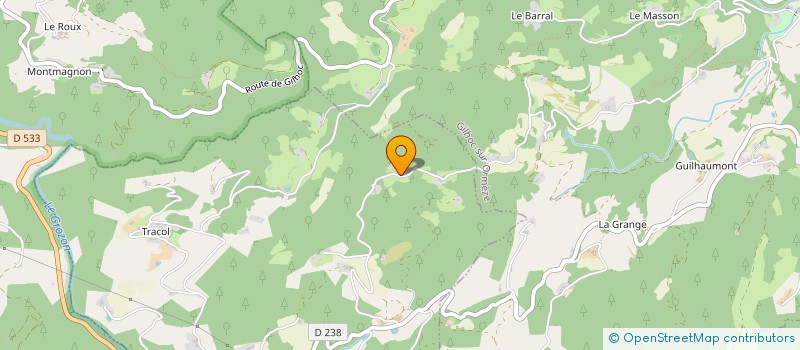 localisation de l'entreprise ASSOCIATION LE REFUGE DES PLANCHES  SAINT-BARTHELEMY-GROZON