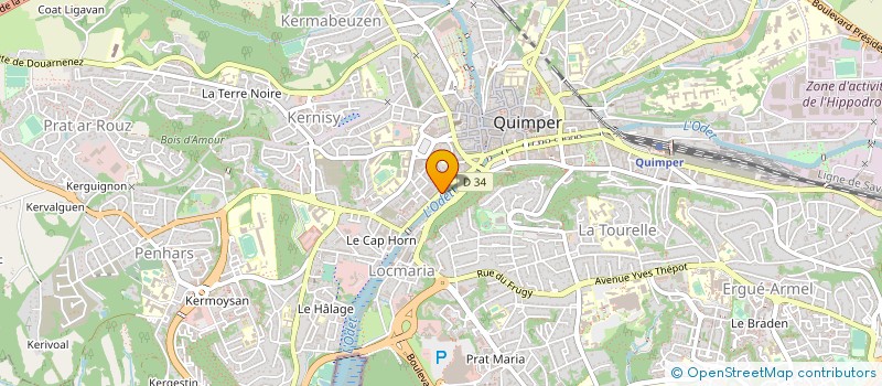 localisation de l'entreprise ASSOCIATION LE RELAIS à QUIMPER