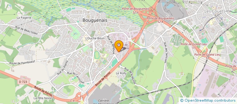 localisation de l'entreprise ASSOCIATION LE RELAIS à BOUGUENAIS
