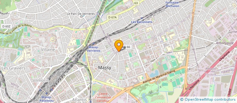 localisation de l'entreprise ASSOCIATION LE RELAIS POUR LA PROMOTION DE LA VIE ET DE LA JEUNESSE à MASSY