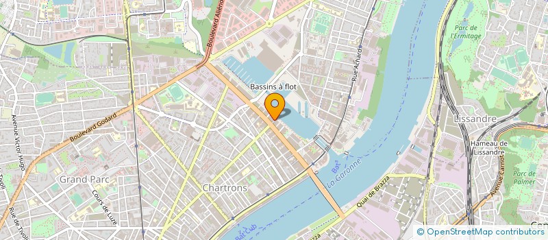 localisation de l'entreprise ASSOCIATION LE RIVAGE à BORDEAUX