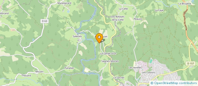 localisation de l'entreprise ASSOCIATION LE ROC VERT à LE CHAMBON SUR LIGNON