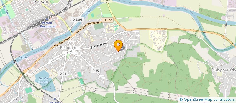 localisation de l'entreprise ASSOCIATION LE ROCHER (ALR)  BEAUMONT-SUR-OISE