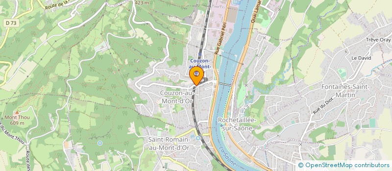 localisation de l'entreprise ASSOCIATION LE ROCHON  COUZON-AU-MONT-D'OR