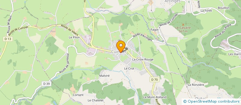 localisation de l'entreprise ASSOCIATION LE SABLIER à LE CERGNE