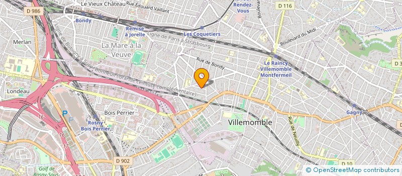 localisation de l'entreprise ASSOCIATION LE SOURIRE DU CHAT à VILLEMOMBLE