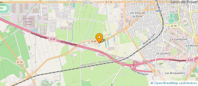 localisation de l'entreprise ASSOCIATION LE STUD'  SALON-DE-PROVENCE