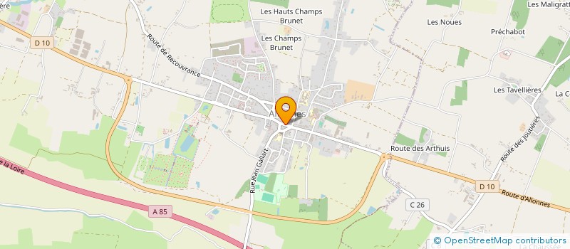 localisation de l'entreprise ASSOCIATION LE TAUPE ZZ'PET DARTS CLUB à ALLONNES