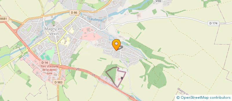 localisation de l'entreprise ASSOCIATION  LE TEMPS DE L'EVEIL  MAGNY-EN-VEXIN