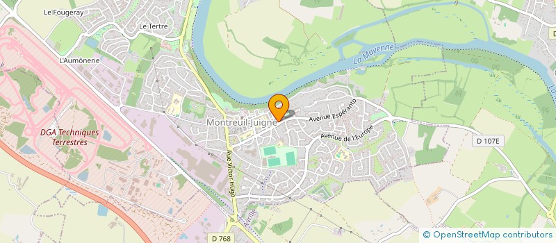 localisation de l'entreprise ASSOCIATION LE TEMPS DE VIVRE  MONTREUIL-JUIGNE