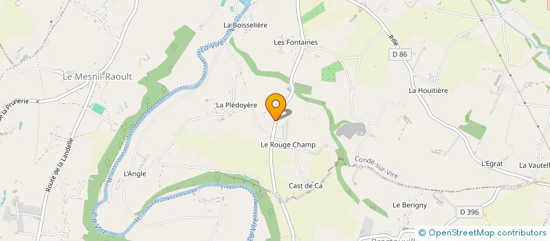 localisation de l'entreprise ASSOCIATION LE TIERS-LIEU DES ROCHES  CONDE-SUR-VIRE