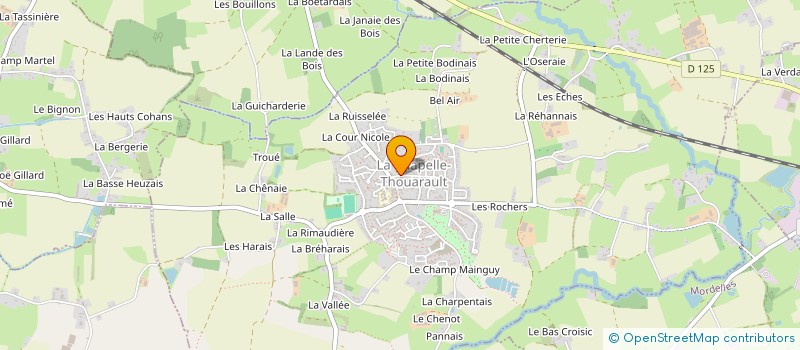 localisation de l'entreprise ASSOCIATION LE TIRELARIGOT  LA CHAPELLE-THOUARAULT