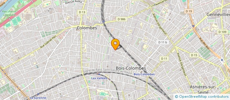 localisation de l'entreprise ASSOCIATION LE TRAIT D UNION 92 à BOIS-COLOMBES