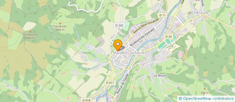 localisation de l'entreprise ASSOCIATION LE TRAVAIL à MAULEON-LICHARRE