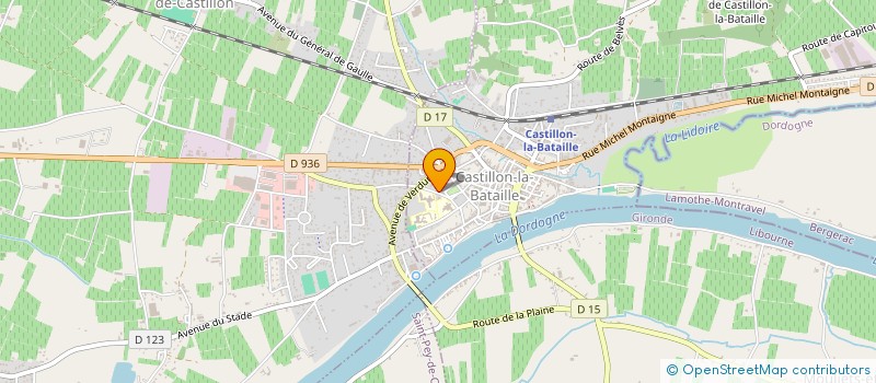 localisation de l'entreprise ASSOCIATION LE VERT DE TERRE  CASTILLON-LA-BATAILLE