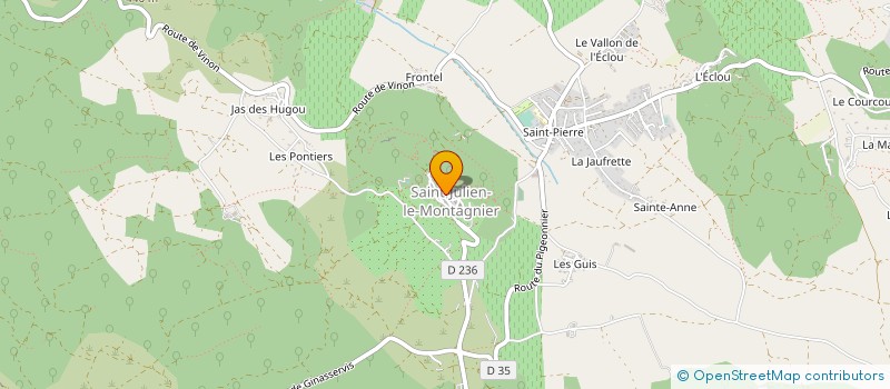 localisation de l'entreprise ASSOCIATION LE VIEUX VILLAGE DE SAINT JULIEN LE MONTAGNIER à SAINT-JULIEN