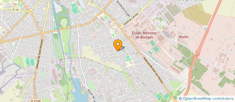 localisation de l'entreprise ASSOCIATION LEAGUE OF BERRY  BOURGES