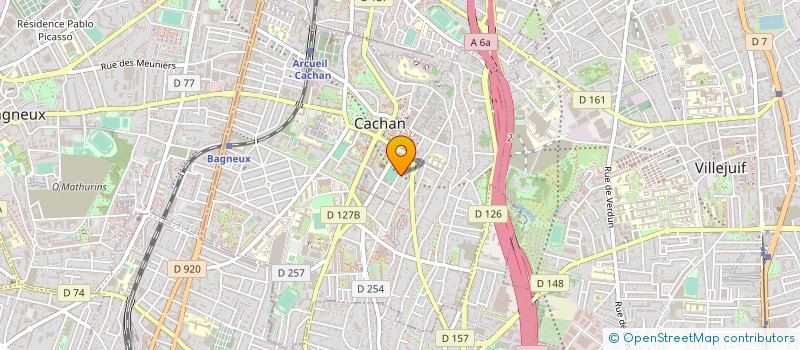 localisation de l'entreprise ASSOCIATION LECTURE - EXPRESSION - FORMATION  CACHAN